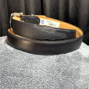 Tony Lama Black Leather Belt